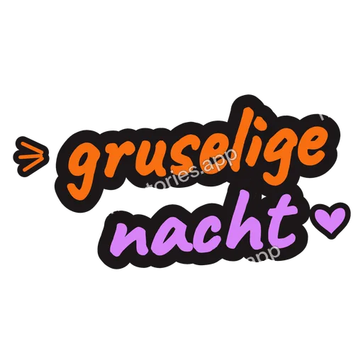 Sticker: gruselige nacht