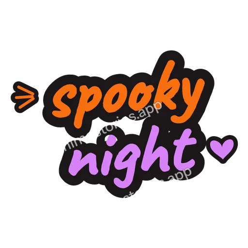 Sticker: spooky night