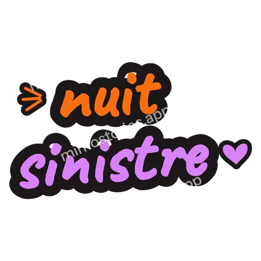 Sticker: nuit sinistre