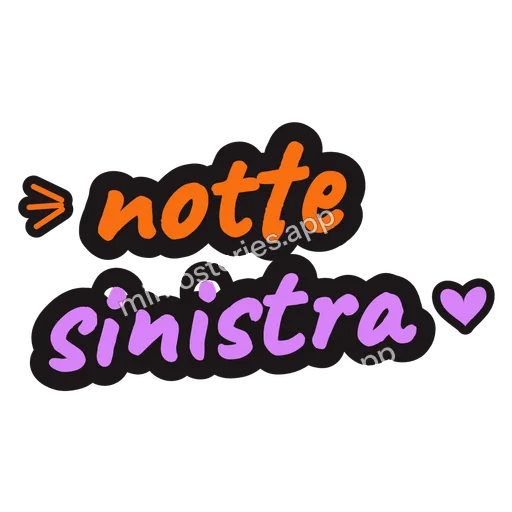 Sticker: notte sinistra