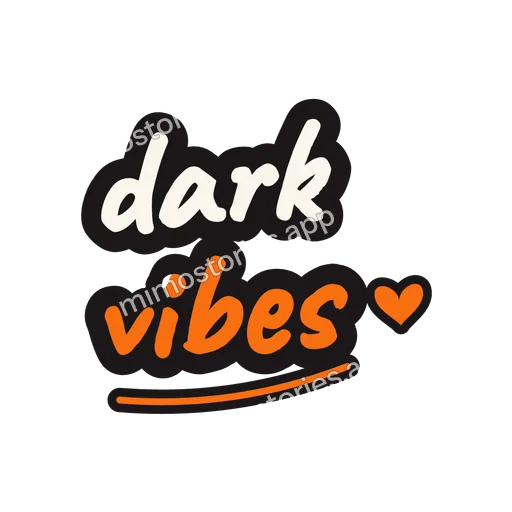 Sticker: dark vibes