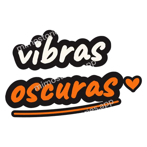 Sticker: vibras oscuras