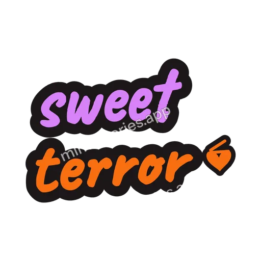 Sticker: sweet terror