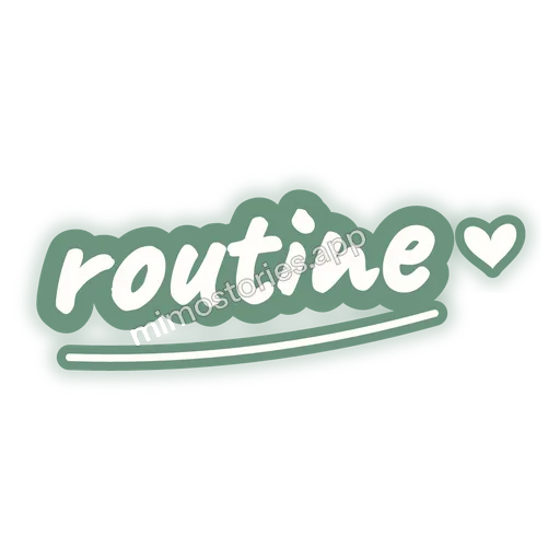 Sticker: routine