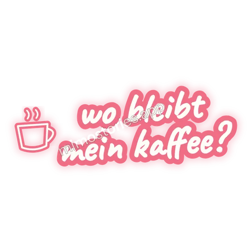 Sticker: wo bleibt mein kaffee?