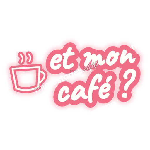 Sticker: et mon café ?