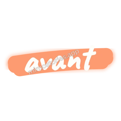 Sticker: avant