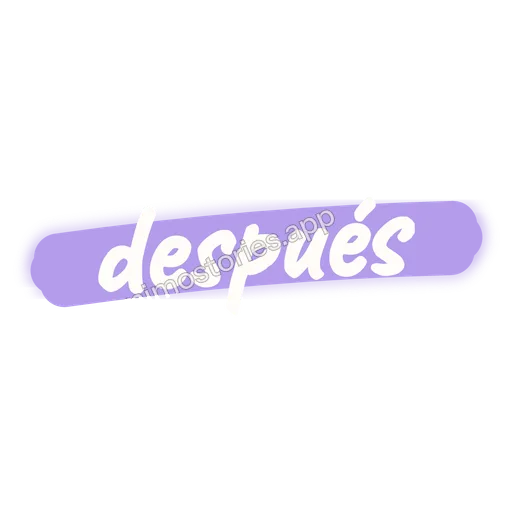 Sticker: después