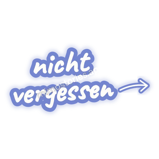 Sticker: nicht vergessen