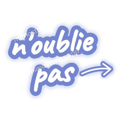 Sticker: n'oublie pas