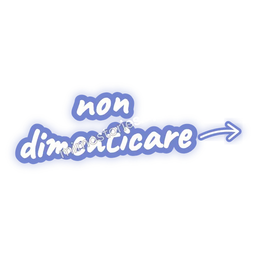Sticker: non dimenticare