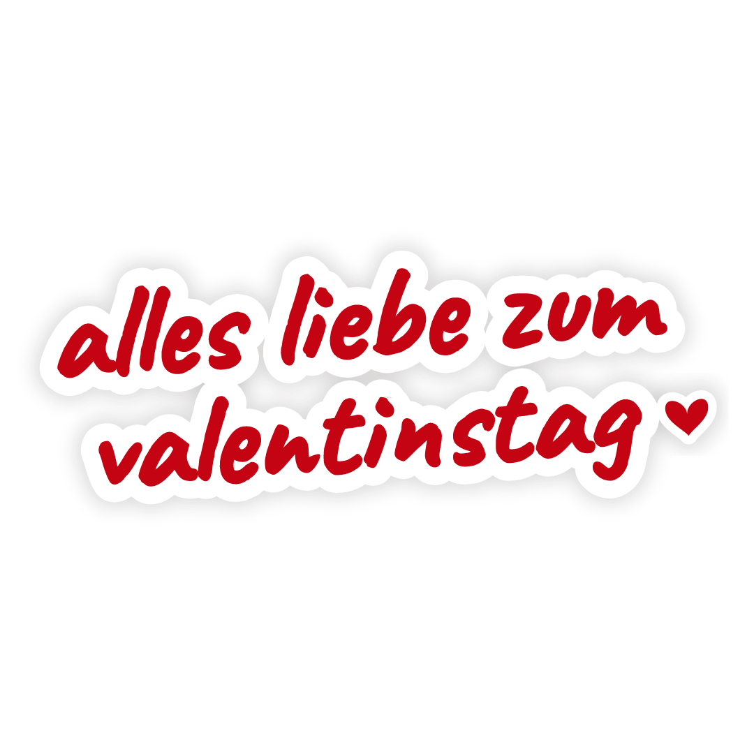 Sticker: alles liebe zum valentinstag