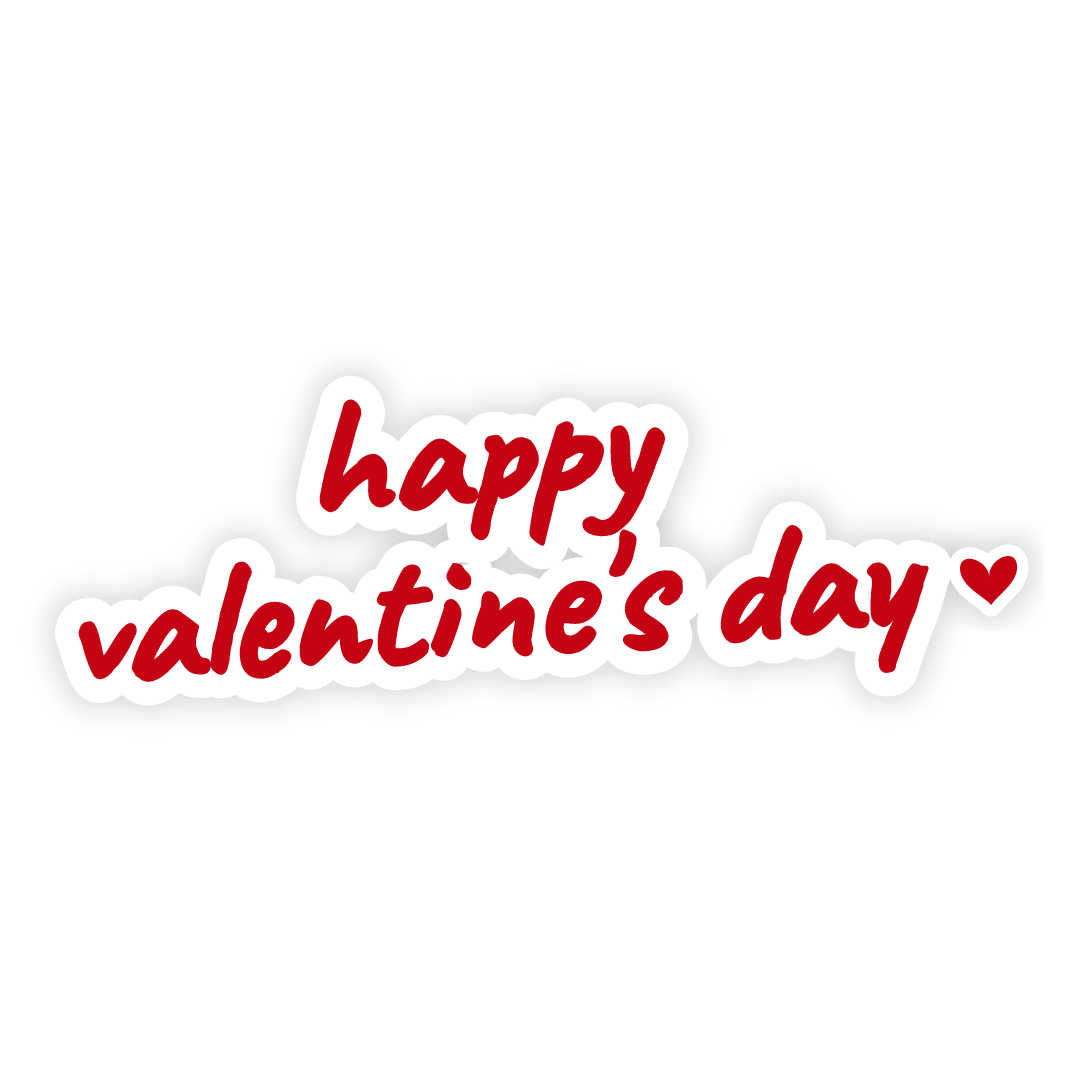 Sticker: happy valentine's day