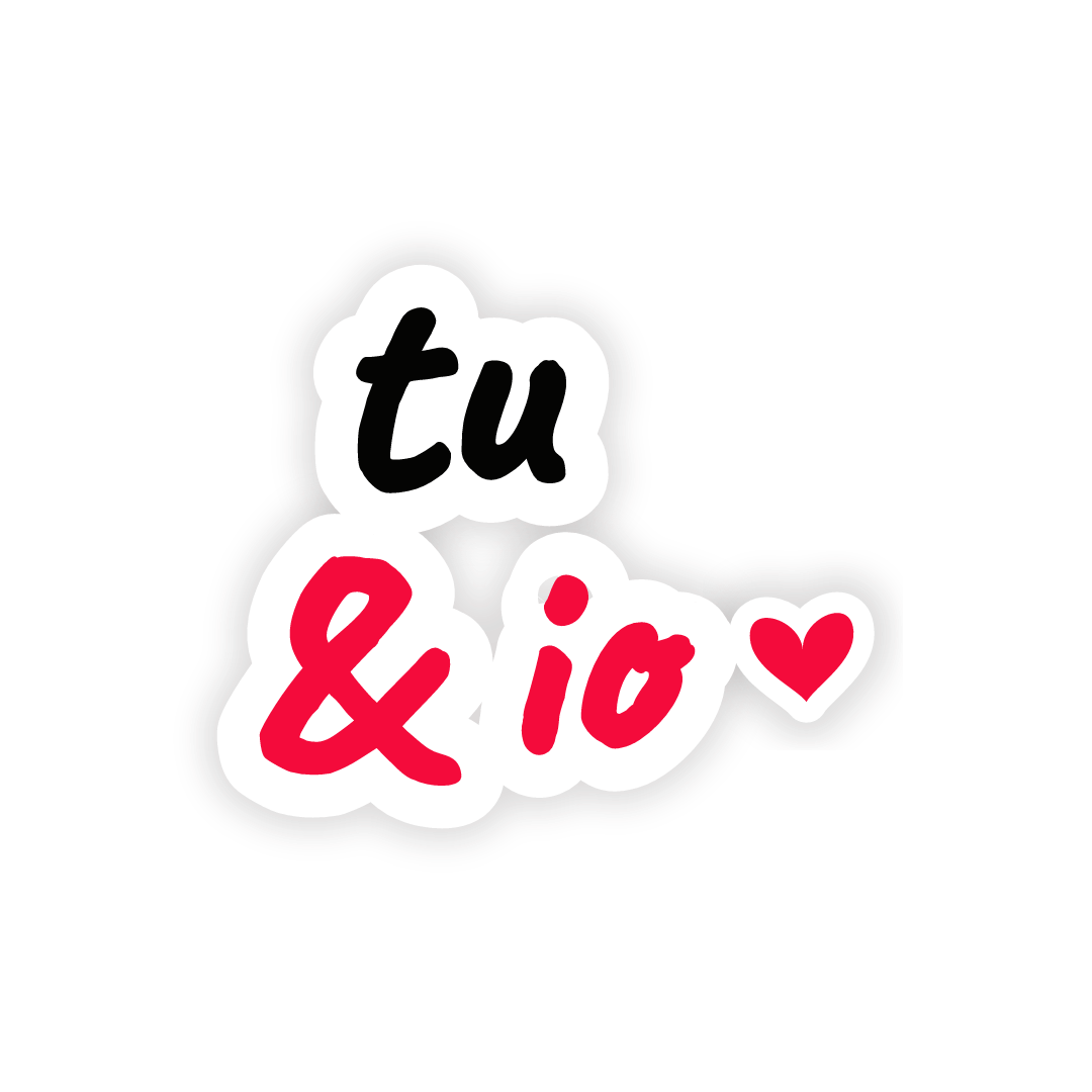 Sticker: tu & io