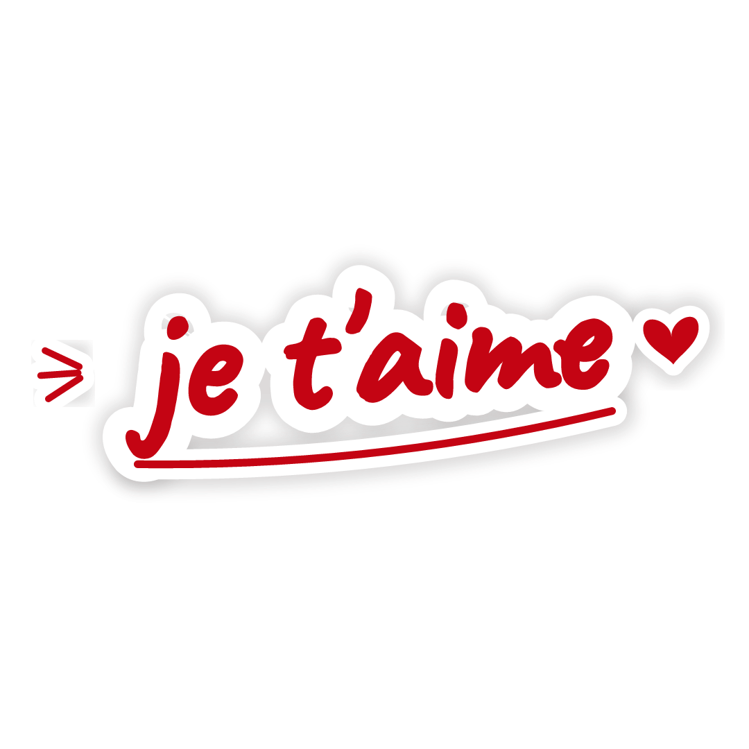 Sticker: je t'aime