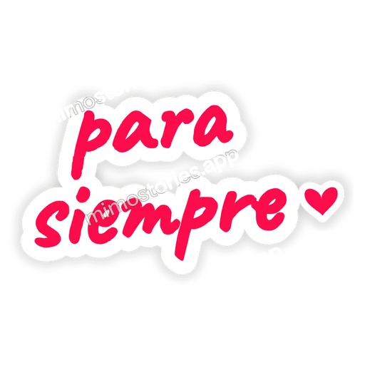 Sticker: para siempre
