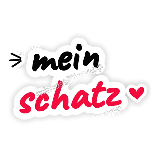 Sticker: mein schatz