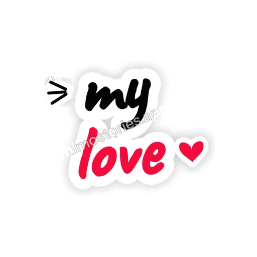 Sticker: my love