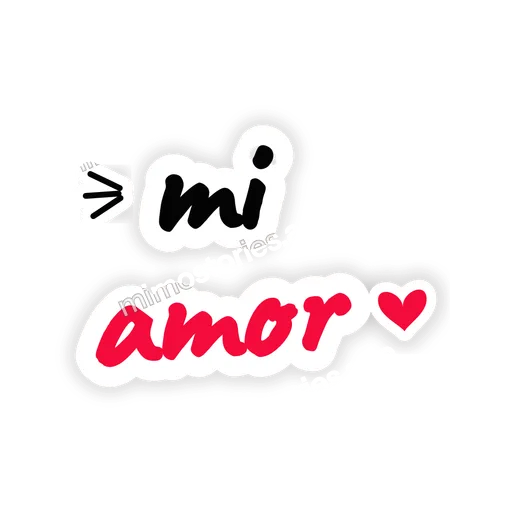 Sticker: mi amor