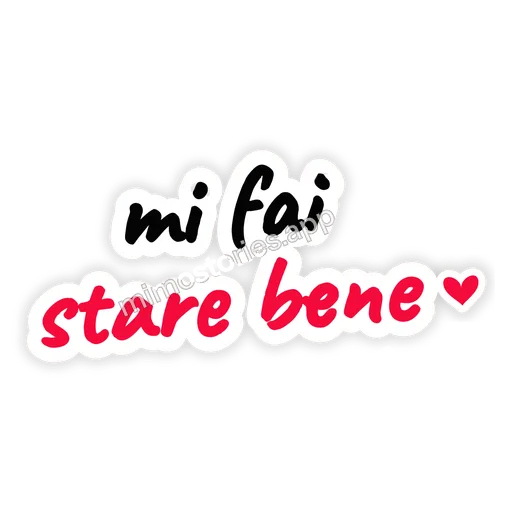 Sticker: mi fai stare bene