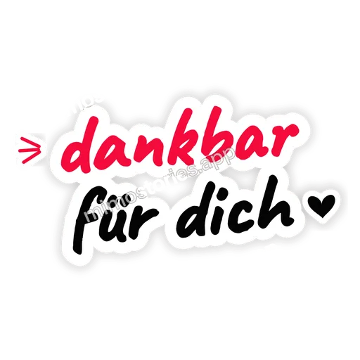 Sticker: dankbar für dich