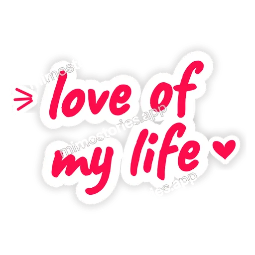 Sticker: love of my life