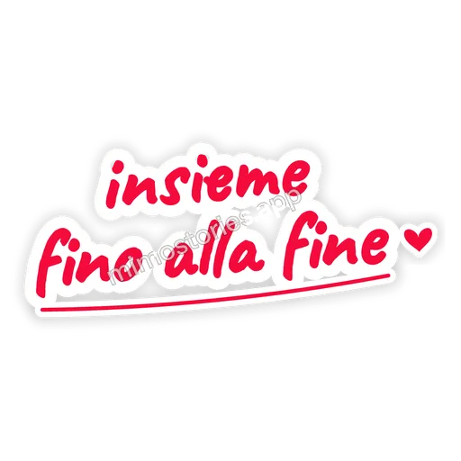 Sticker: insieme fino alla fine