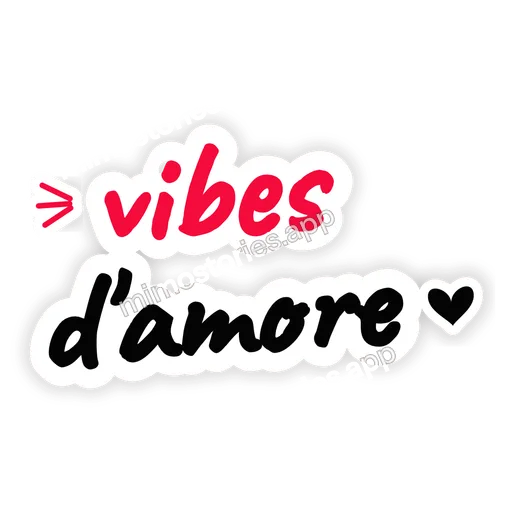 Sticker: vibes d'amore
