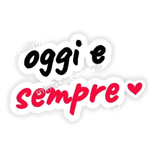 Sticker: oggi e sempre