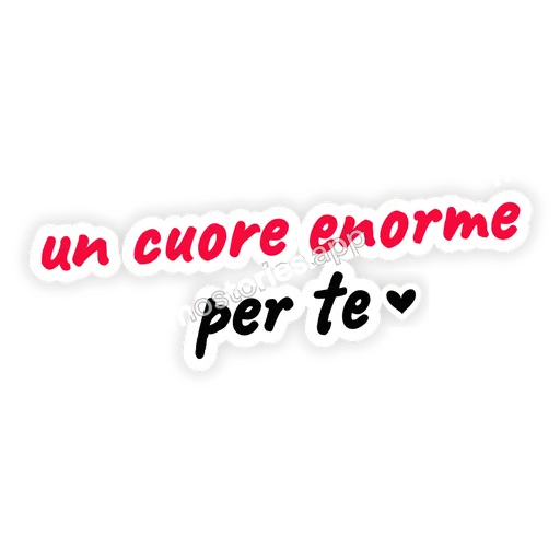 Sticker: un cuore enorme per te
