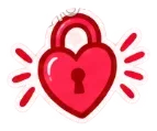 Sticker: Candado del amor