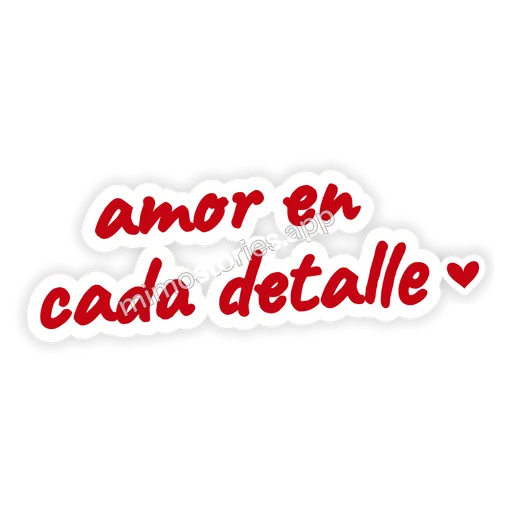 Sticker: amor en cada detalle