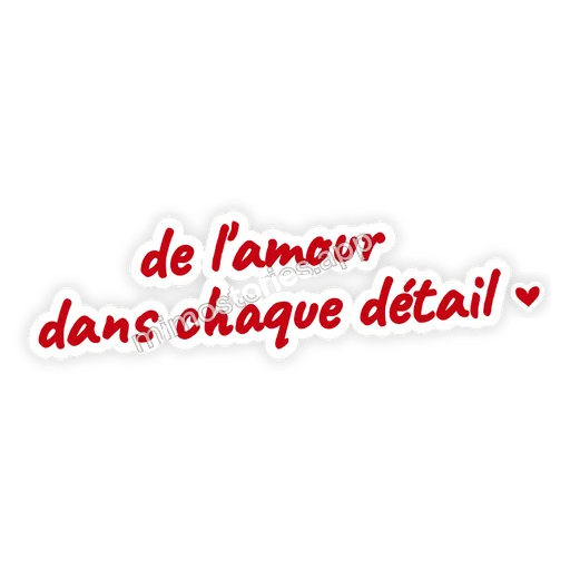 Sticker: de l'amour dans chaque détail