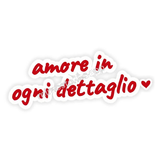 Sticker: amore in ogni dettaglio