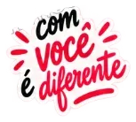 Sticker: com você é diferente