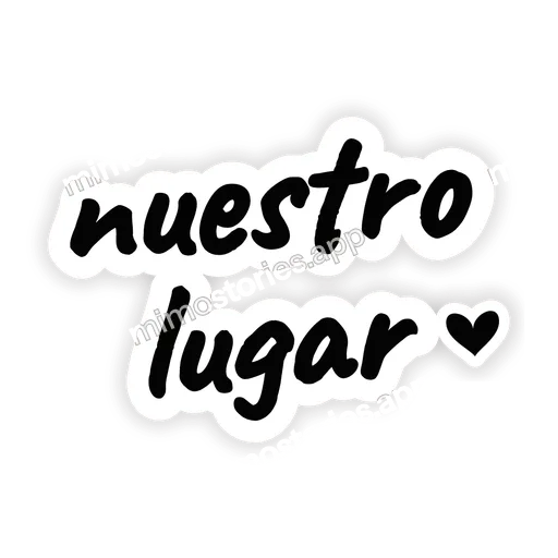 Sticker: nuestro lugar