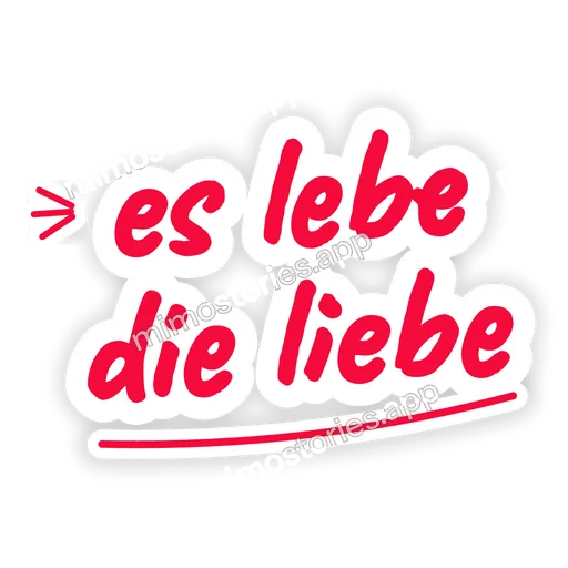 Sticker: es lebe die liebe