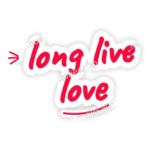 Sticker: long live love