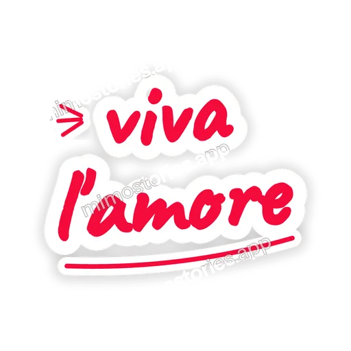 Sticker: viva l'amore