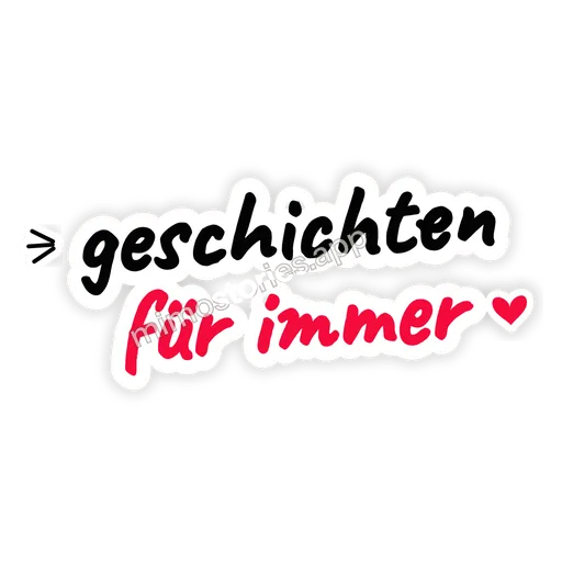 Sticker: geschichten für immer