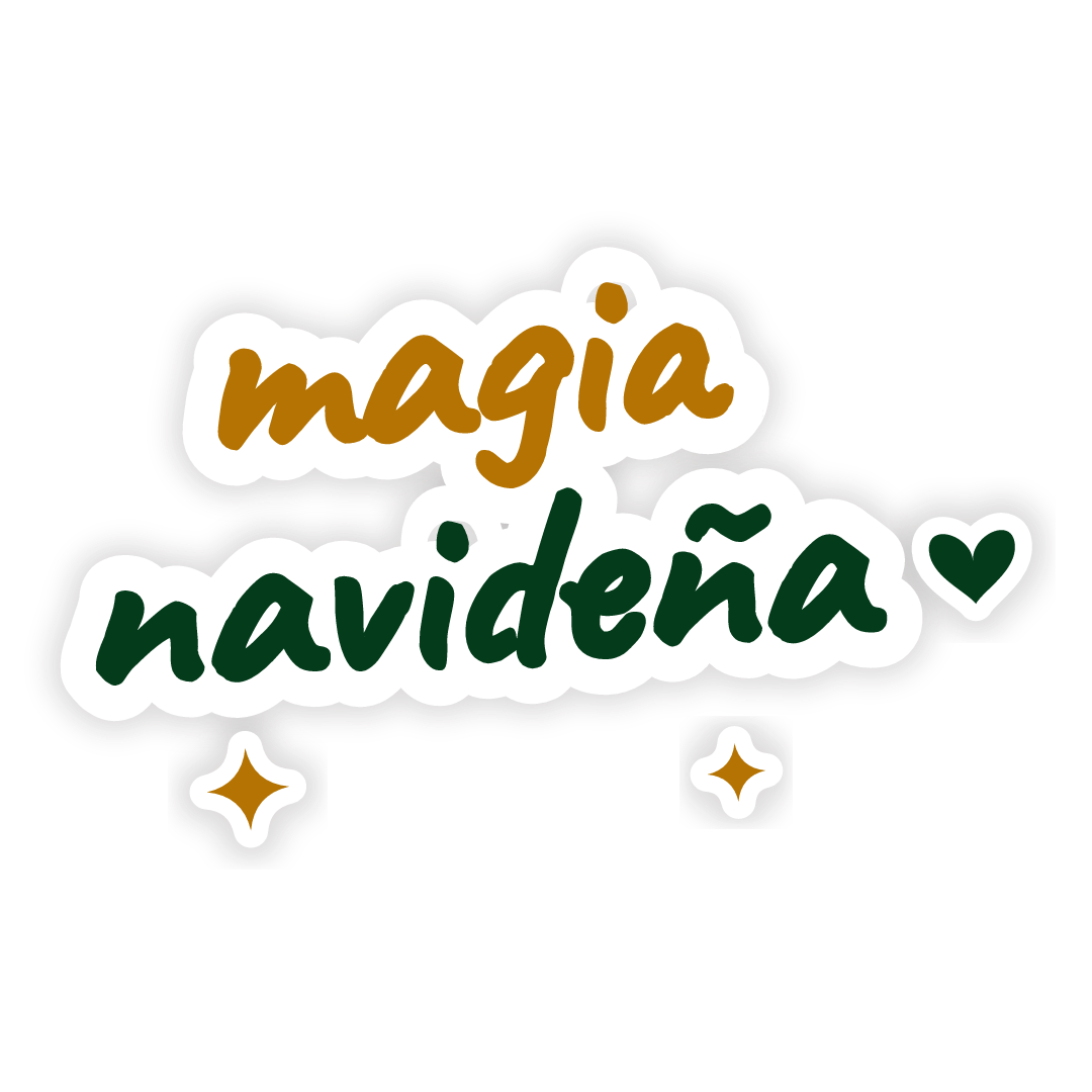 Sticker: magia navideña