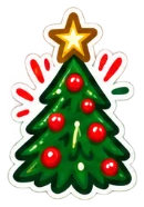 Sticker: Albero di Natale