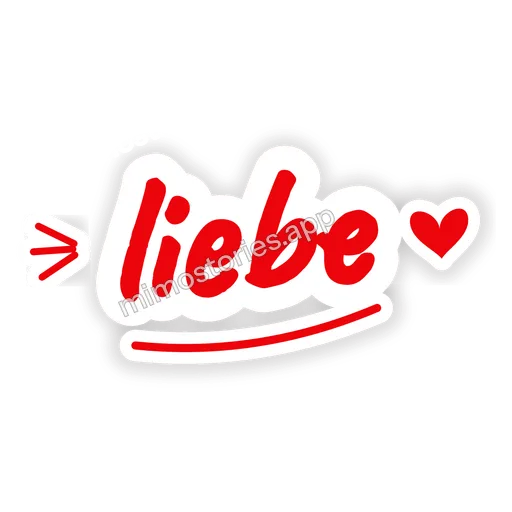 Sticker: liebe