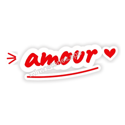 Sticker: amour