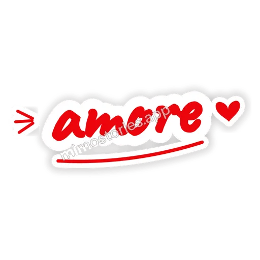 Sticker: amore
