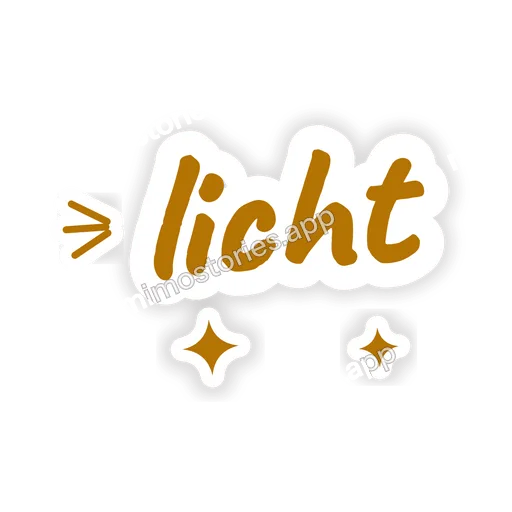 Sticker: licht