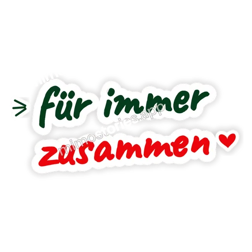 Sticker: für immer zusammen