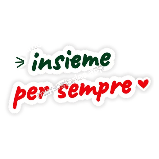 Sticker: insieme per sempre