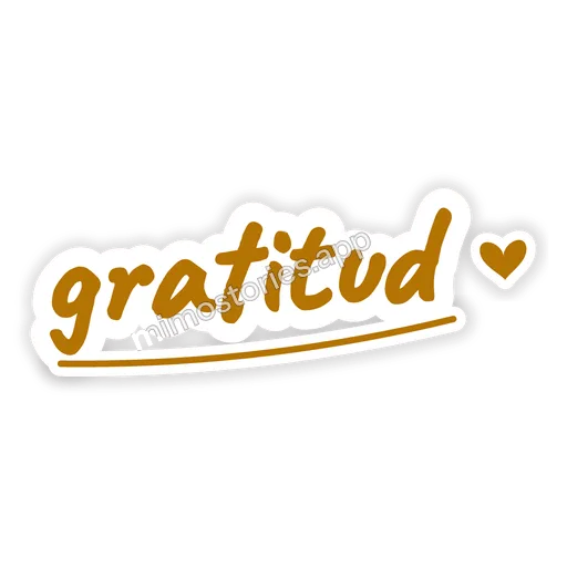 Sticker: gratitud