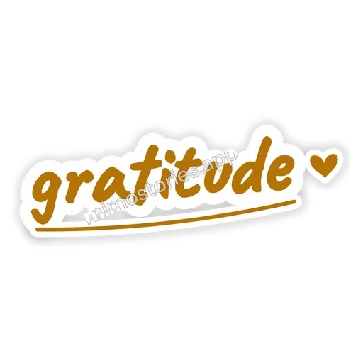 Sticker: gratitude